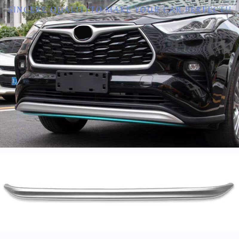 for Toyota Highlander 2020-2023 Silver ABS Front Bumper Lower Protector Strip 1x