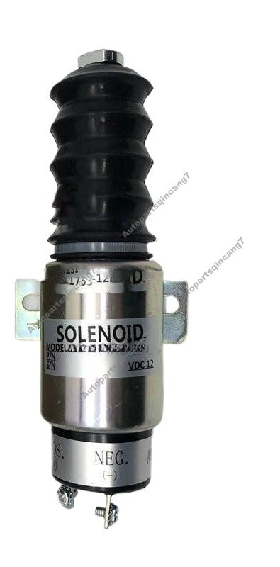 12V Stop Solenoid 1700-2563 1753-12E6U2B2S1 for Replace Woodward