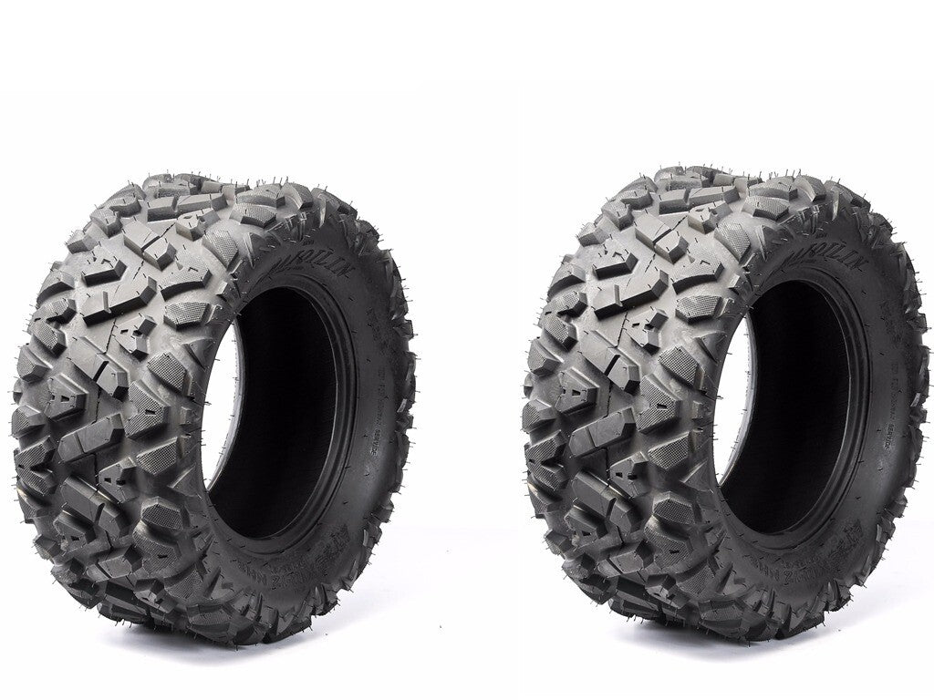 2pc 25X10-12 Rear Back Wheel Tyre Tire 25X10x12 Quad Dirt Bike ATV Buggy for Golf Ca