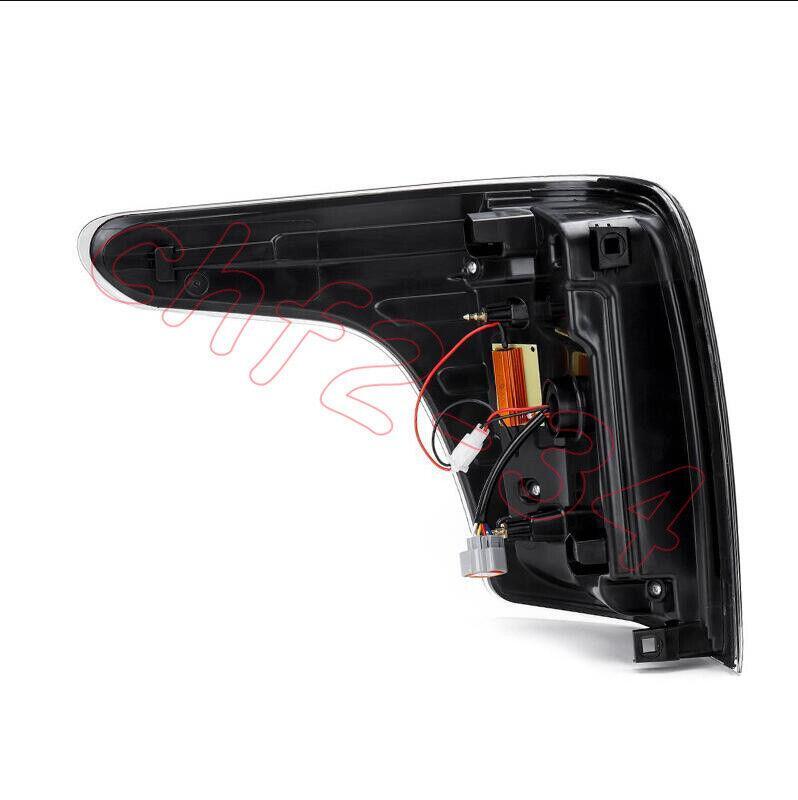 Smoke Black LED Rear Lamps Taillights Fit for Mitsubishi triton L200 2015-2018