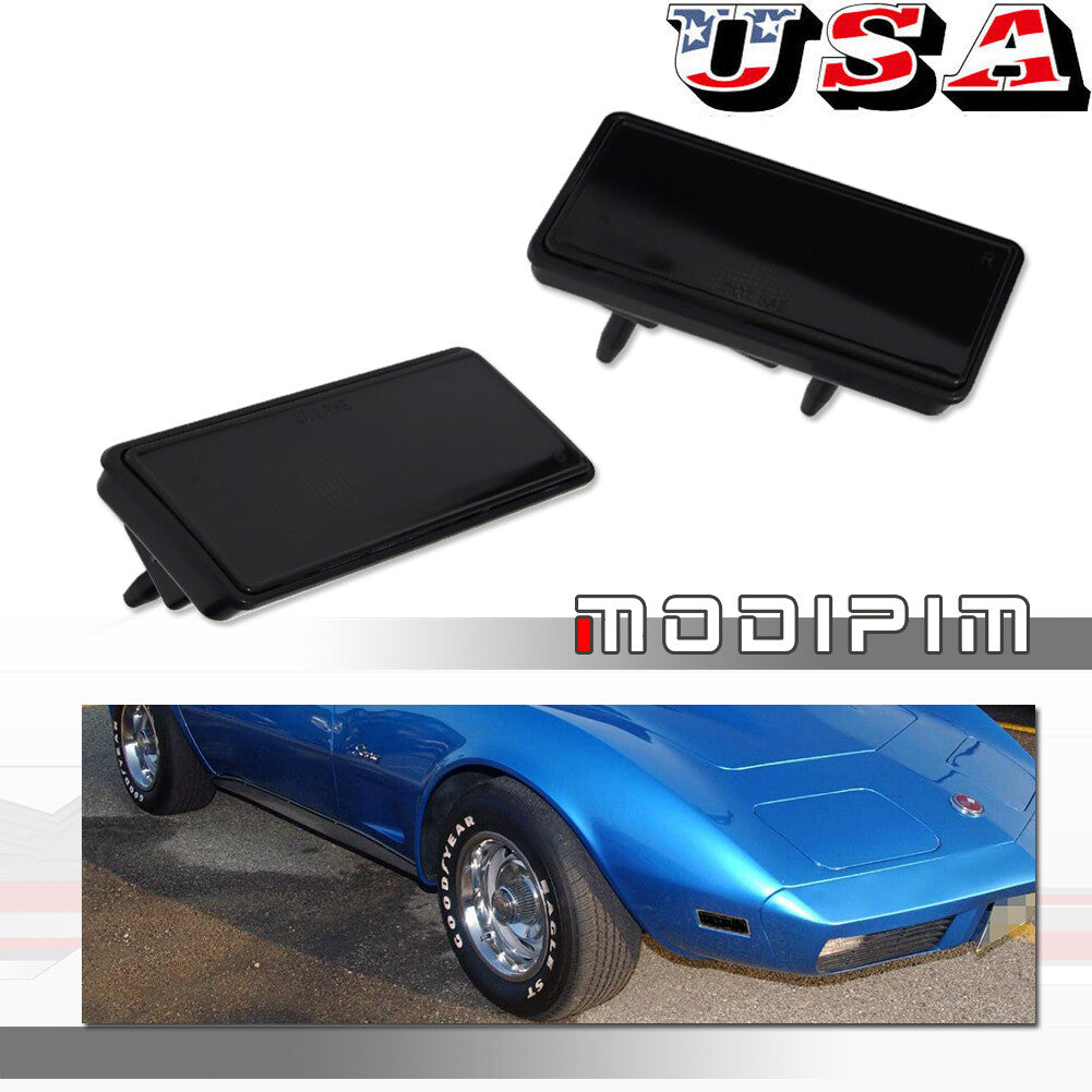 Suitable for Corvette C3 1974 - 1979 for Chevrolet front or rear smoke marker light housings (2x)
