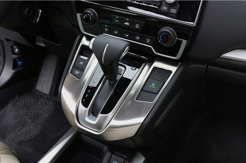 Middle Console Gear Shift Panel Trim for Honda CRV CR-V 2017-22 Silver Titanium
