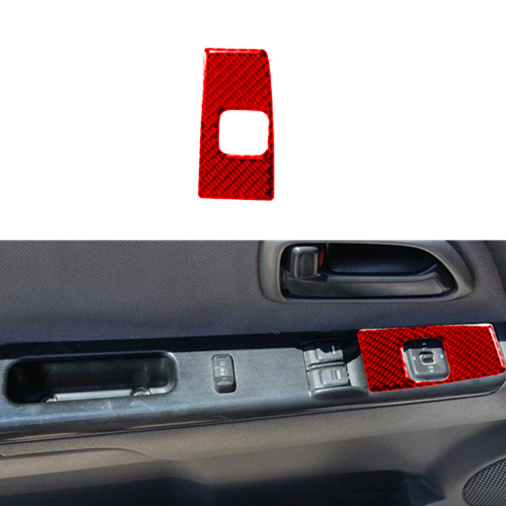 Red Carbon Fiber Driver Door Switch Cover For Colorado 2004-2012/ for Canyon 2005-12