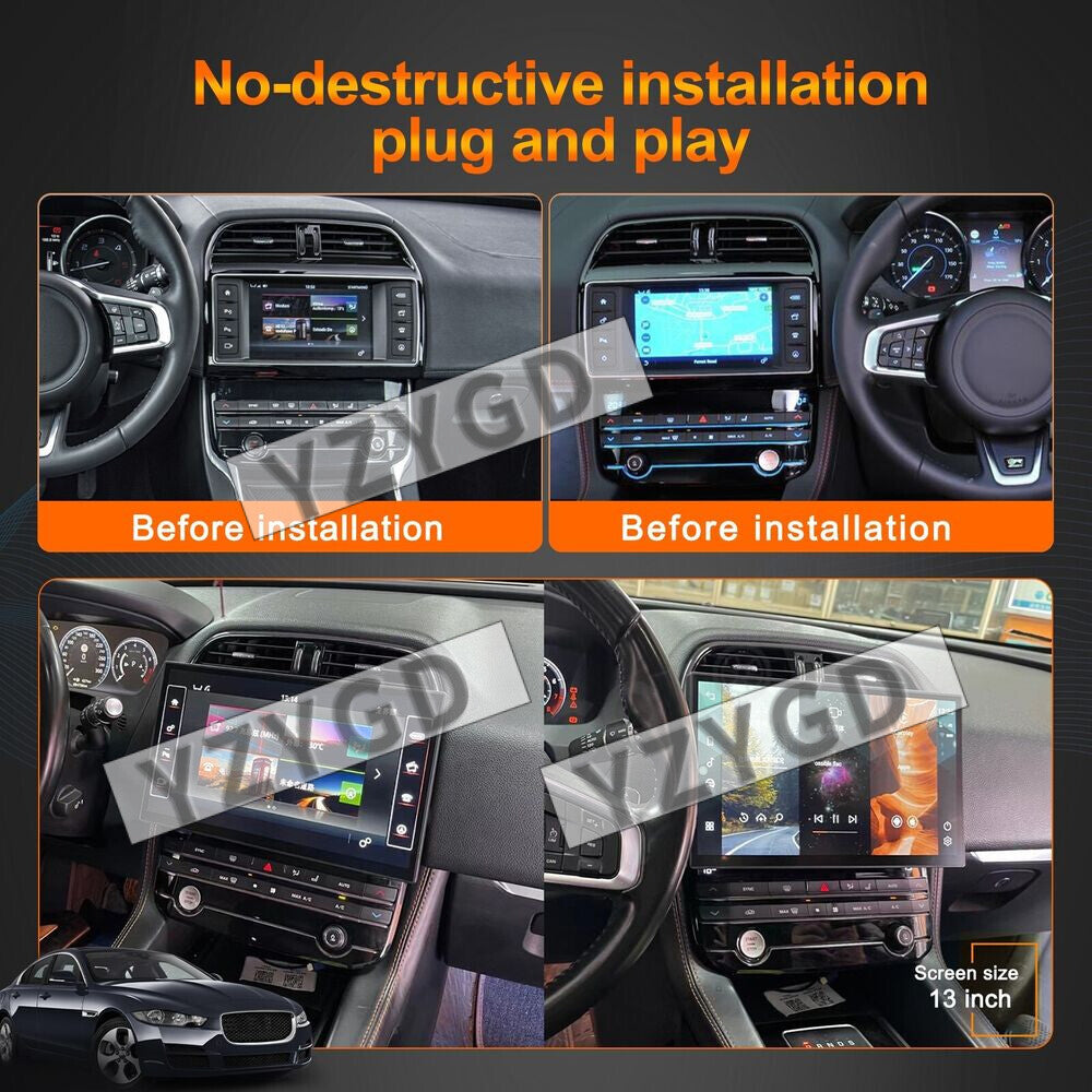 Android 2Din Car Radio for Jaguar F-Pace XE XEL 2016-2019 Stereo 128GB Receiver