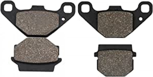 Front Rear Carbon Fiber Brake Pads for Kawasaki KMX125 KMX 125 1986-1998 KMX200