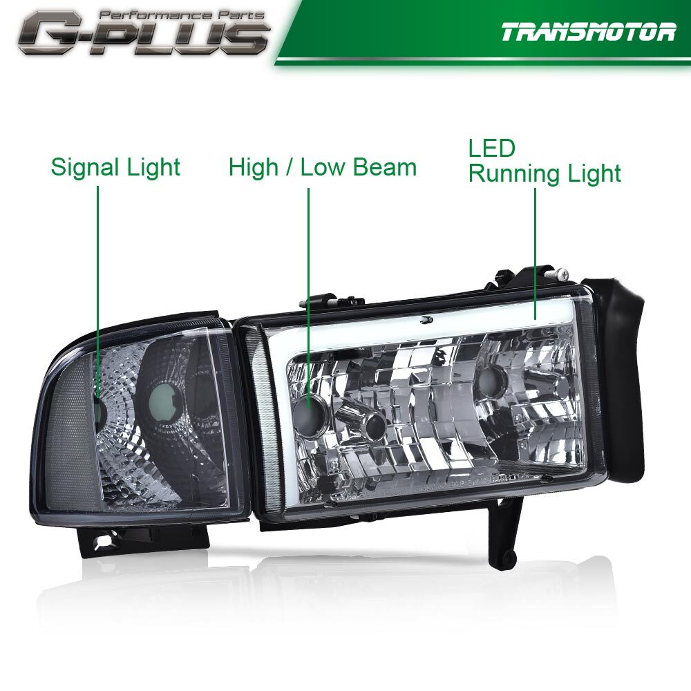 Suitable for 94-02 Thulium for Ram 1500 2500 3500 LEDs. DRL LEDs are available in various sizes and have a high brightness.
