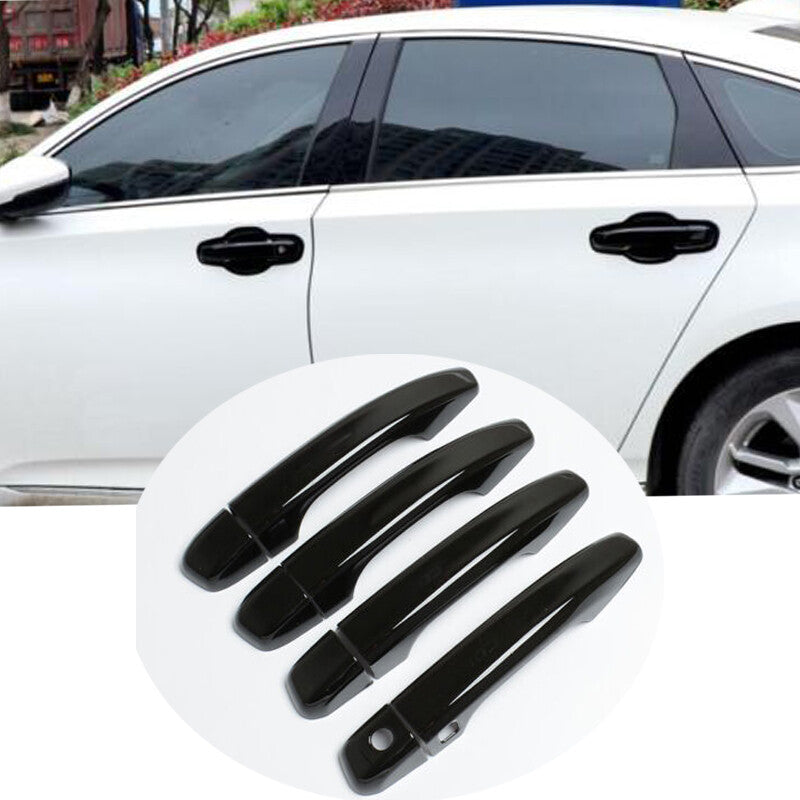 Glossy Black for Smart Door Handle Cover Trim for Honda Accord 2018-2021 gate auto