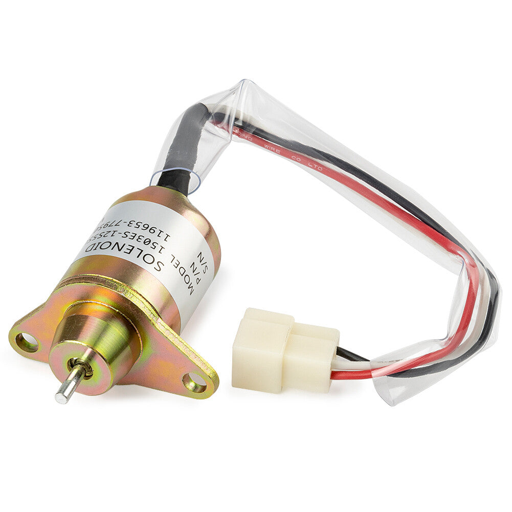 YM-119653-77950 1503ES-12S5SUC5S Fuel Shutoff Solenoid Fits Yanmar 2TNV70 3TNE88