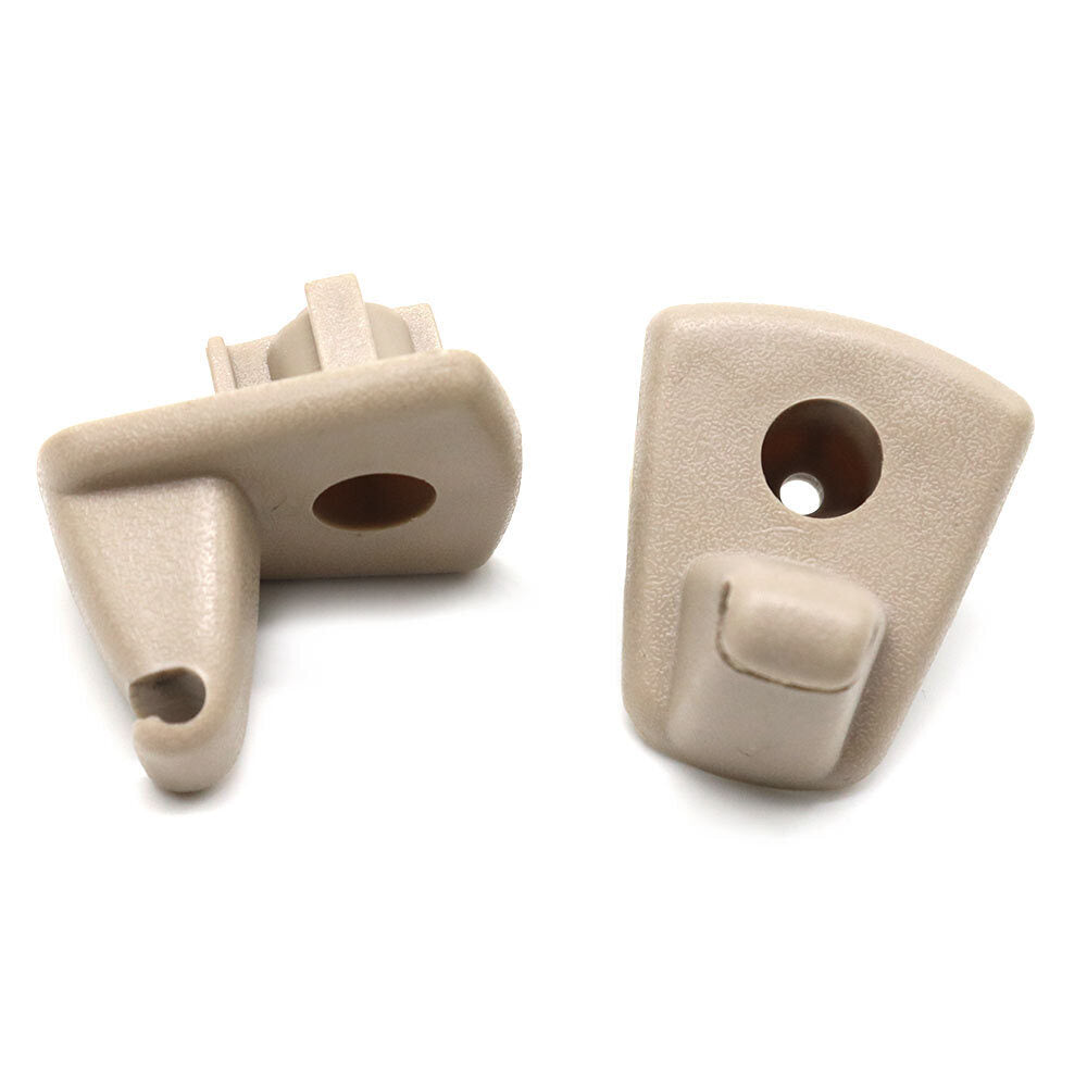 2X Beige Sun Visor Holder Hook Clips for Chrysler 300 300C for Dodge Charger Magnum