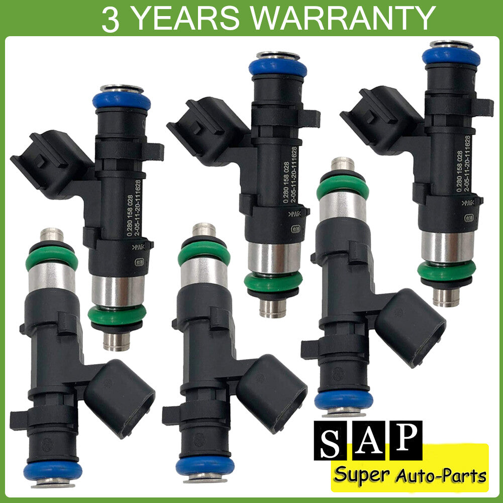 6PCS Fuel Injectors for Dodge Avenger Nitro for Chrysler 300 2.7L 3.5L 0280158028