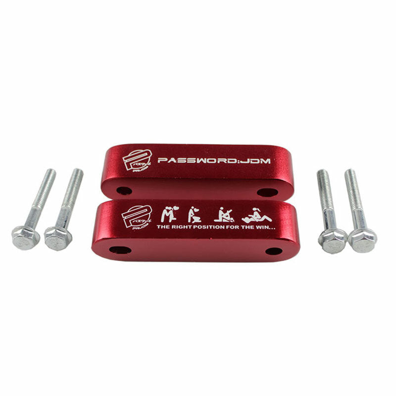 Anodized Red Hood Spacer Hood Riser 3/4 for Honda for Civic CRX Del Sol Integra