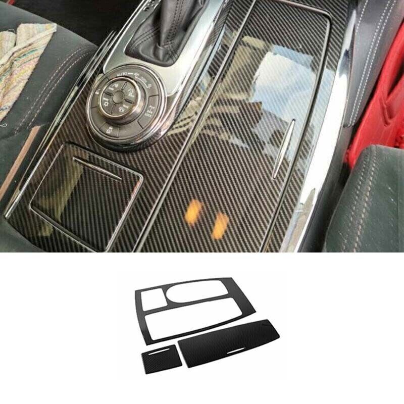 for Nissan Armada Y62 17-20 Gear Shift Panel Carbon Fiber Central Console Trim