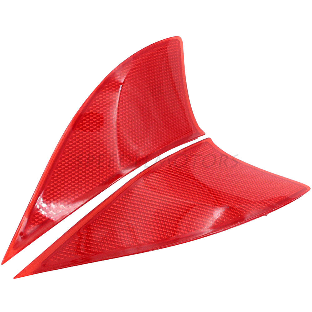 Rear Left+Right Bumper Reflectors Red for 2014-20 for Lexus IS200t IS250 IS300 IS350