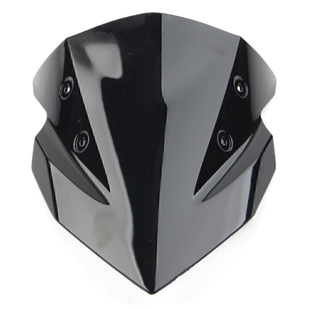 Black ABS Motorcycle Windshield Windscreen for Kawasaki Z400 2018 2019-2022