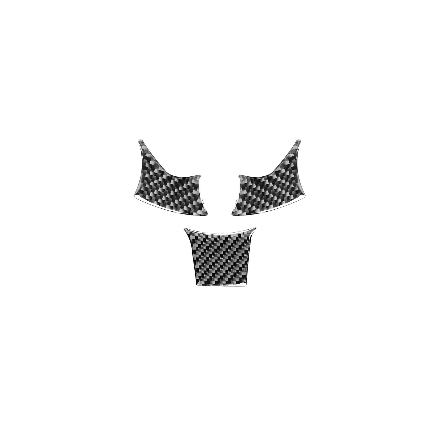 3Pcs Carbon Fiber Steering Wheel Cover Trim for Toyota 86 for Subaru BRZ 2016-2020