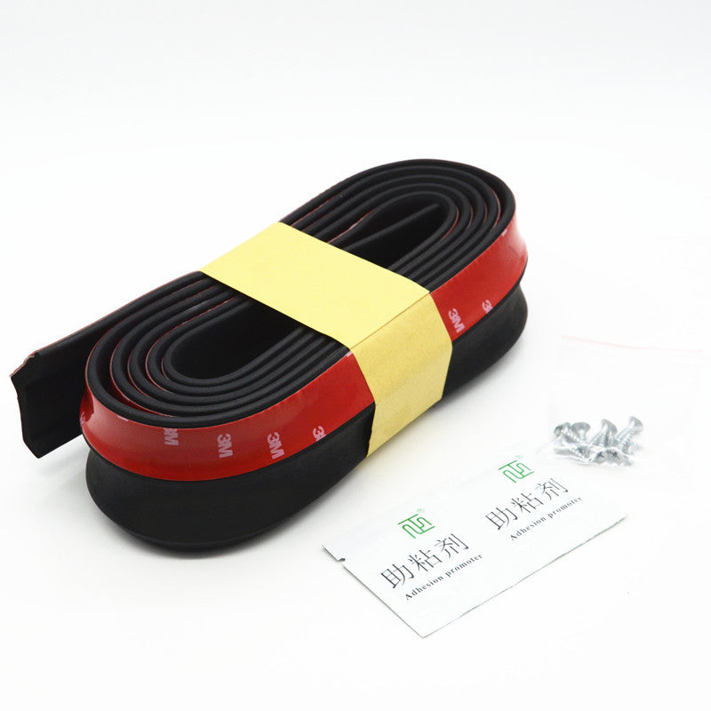 Car Universal Front Bumper Lip Splitter Chin Spoiler Skirt Rubber Protector Body