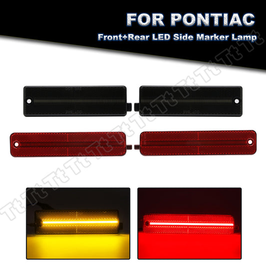 Suitable for 1998-2002 for Pontiac Firebird Trans AM front and rear bumper LED side marker lights.