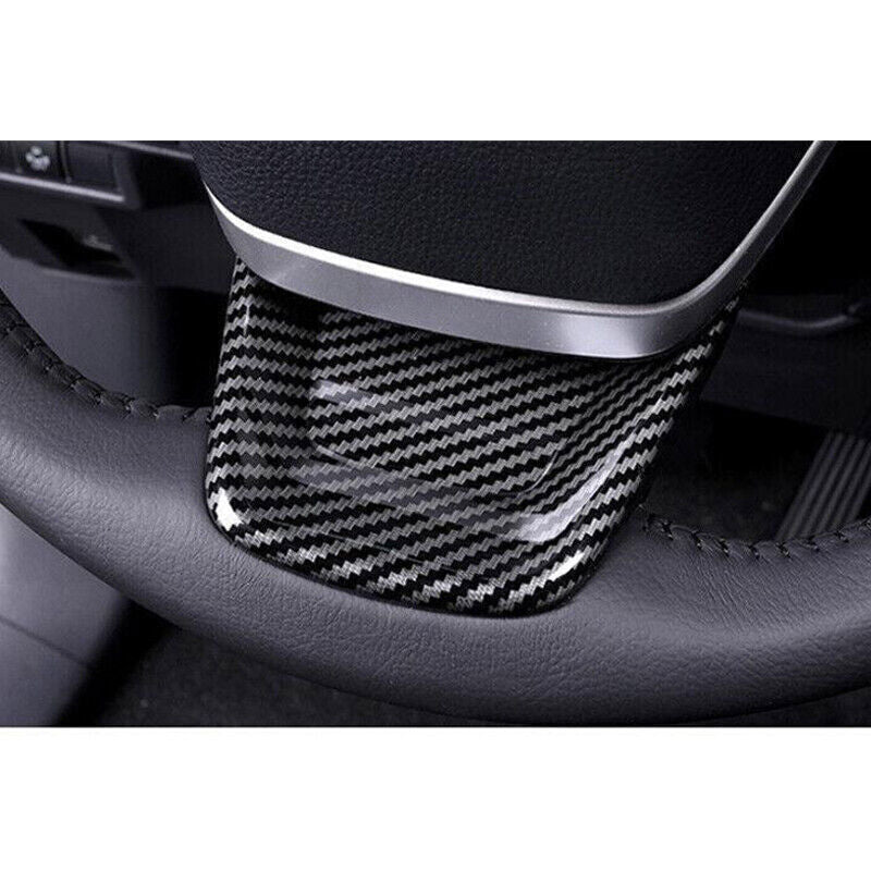 1X Carbon Fiber Style Steering Wheel U-Type Cover Trim for Toyota for Sienna 21-2024