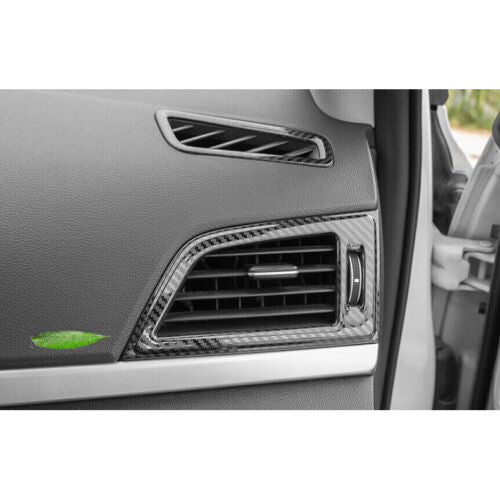 for Hyundai for Elantra 2017-2018ABS Carbon Fiber Dashboard Side Air Vent Cover Trim