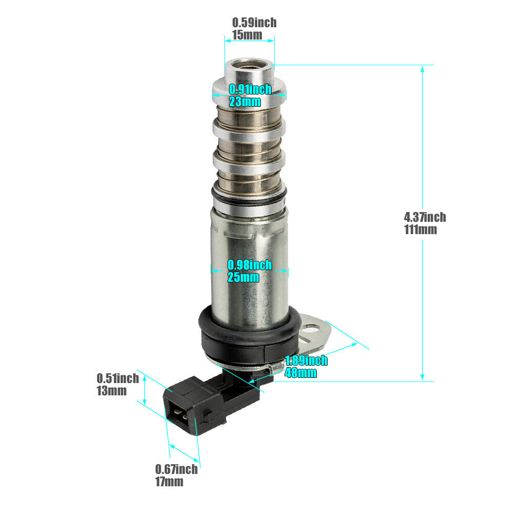 Two variable timing solenoid valves suitable for BMW E70, X5, E71, X6, E82, E90, E92, E93, F07, N55
