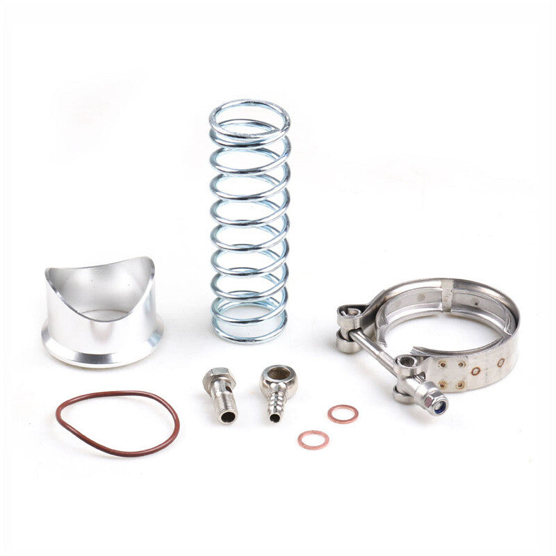 Universal 50mm Purple Blow Off Valve BOV + V-band Clamp Aluminum Flange Spring
