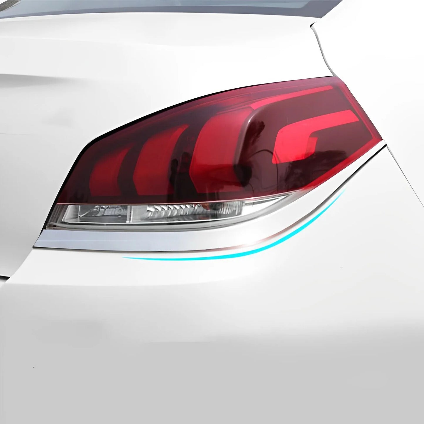 1 Pair Car Rear Bumper Fog Light Tail Brake Light for Peugeot 508 2016-2018