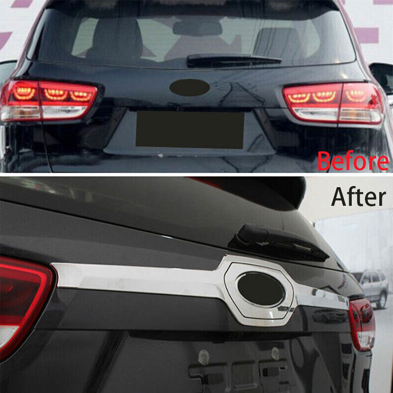 for Kia Sorento 2016-20 Chrome ABS Rear Door Trunk Lid Tailgate Strip Cover Trim