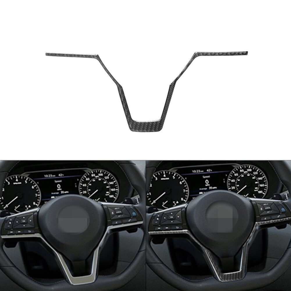 Carbon Fiber Interior Steering Wheel Cover Trim for Nissan Altima 2019-2022