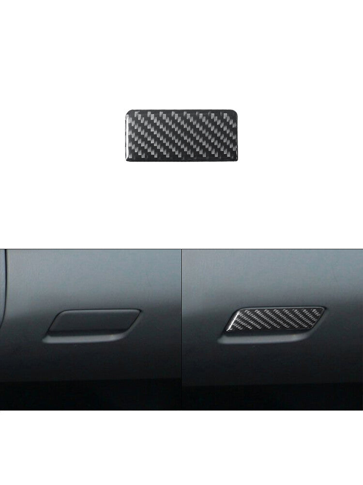 for Toyota Tacoma 2012-2015 Glove Box Trim Switchs Cover Decoration Carbon Fiber