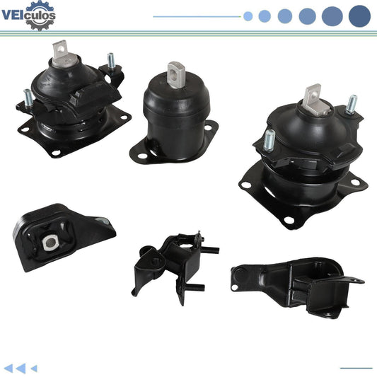 For 2003-2007 for Honda Accord 2.4L Automatic Engine Motor  Trans Mount Set 6x