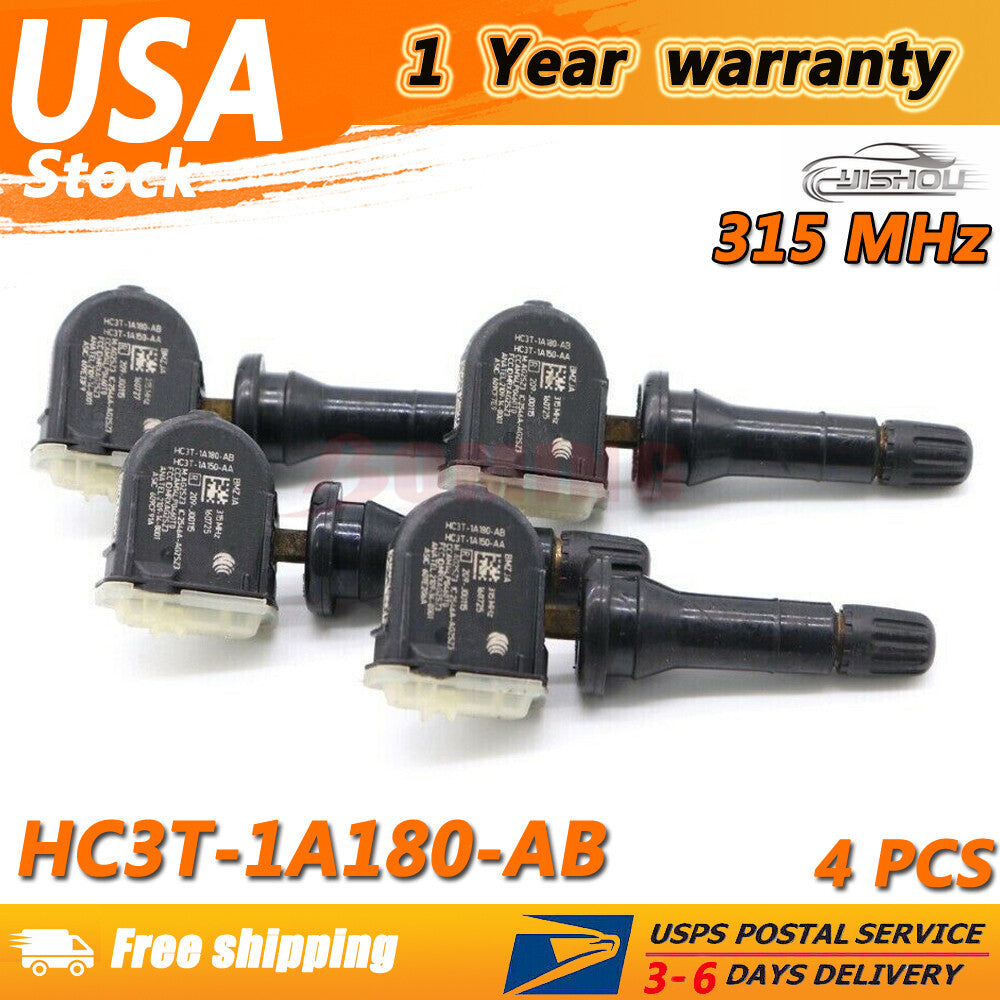 4X HC3T-1A180-AB New TIRE TPMS PRESSURE SENSOR for FORD F-250 SUPER DUTY FUSION