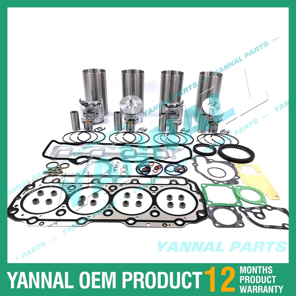 4TNV94 16V Overhaul and Rebuild Kit with Complete Gaskets for Yanmar Diesel Engines