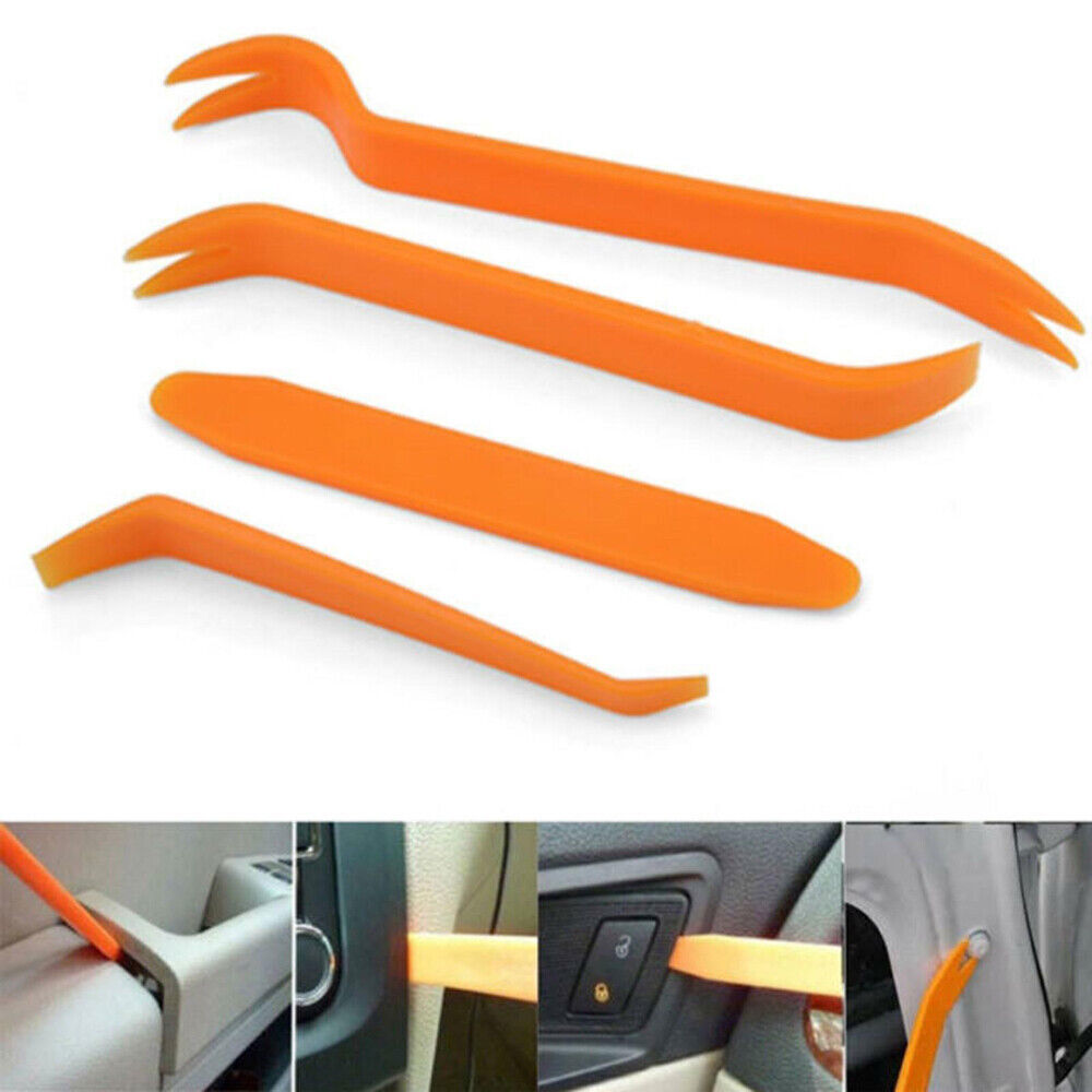 Plastic Trim Removal Pry Tool Set for Car Radio Panel Door Dash Clip Fasteners