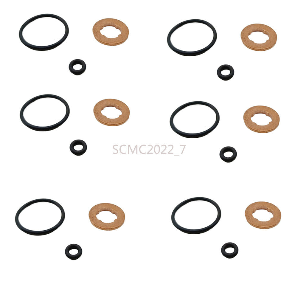 6X Injector Nozzle Seal Gasket Kit For 3.0 TDI for AUDI A4 Q5 for VW Touareg 059130519B
