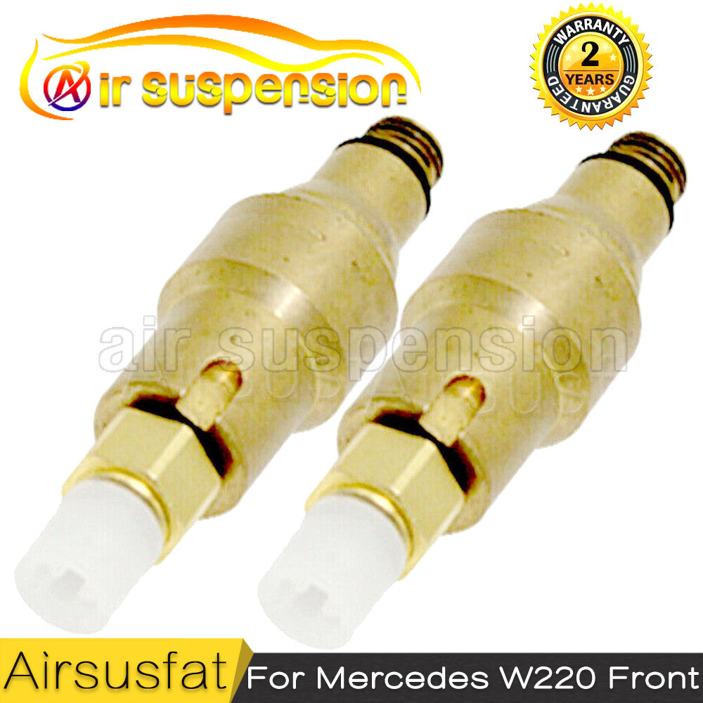Pair Front Air Valve Risidual Pressure Copper for Mercedes W220 S-Class Shock