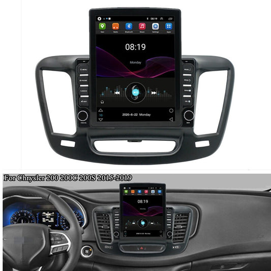 9.7in Touch Screen Car Radio GPS Stereo Fit for Chrysler 200C 200S 2015-2019