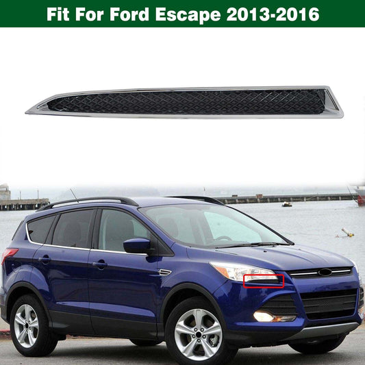 Headlight Lower Trim Chrome Moulding Right for Ford Escape 2013 2014 2015-2016
