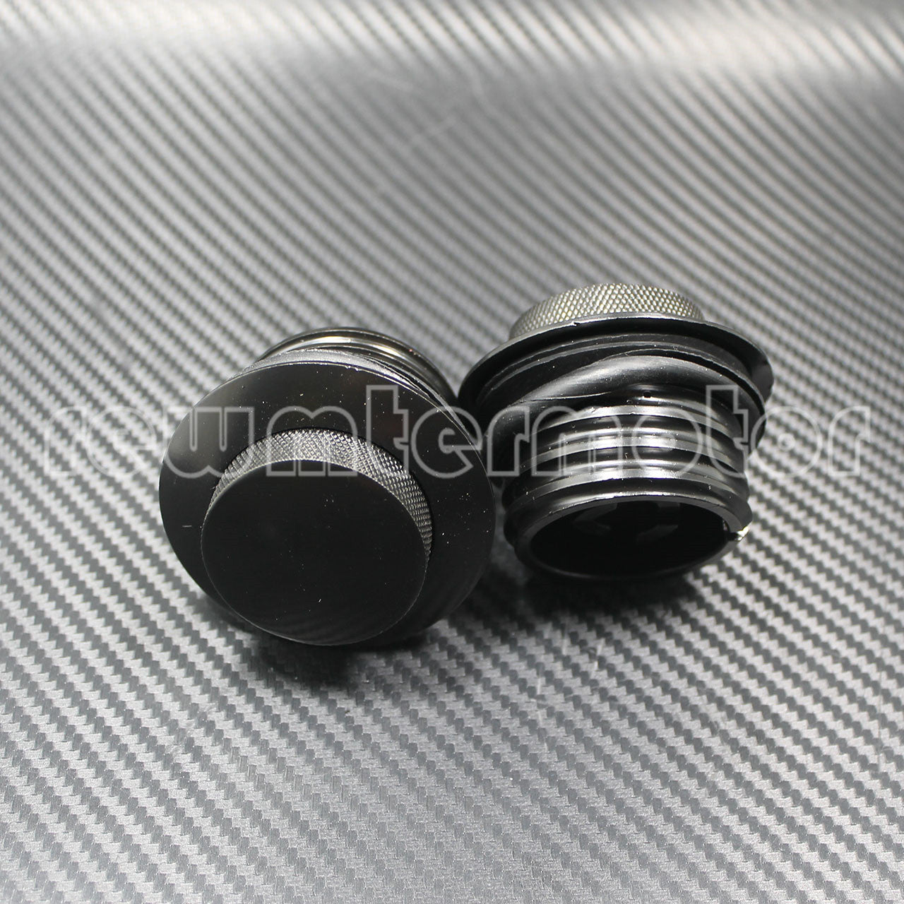 2pcs Motorcycle Vented Screw-in Fuel Tank Gas Cap Fit for Harley Dyna 1982-up