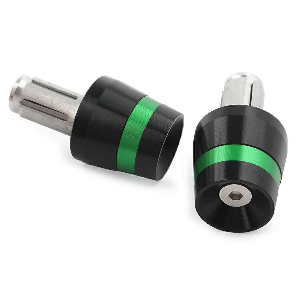 Fit for Harley for BMW for Ducati for Honda 26mm Hand Bar Ends Handlebar End Plug Grips Green