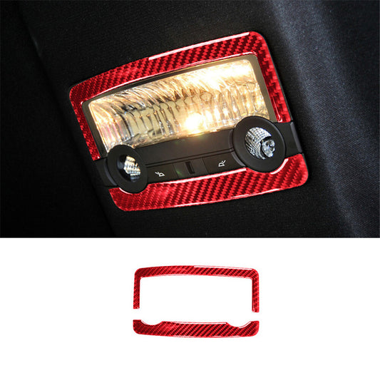 Red Carbon Fiber Rear Roof Light Frame Cover Trim for BMW X5 E70 X6 E71 2008-13