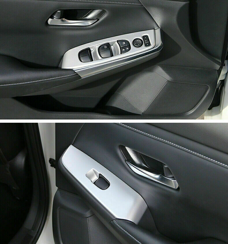 for Nissan Sentra 2020-2022 ABS Silver Window Lift Switch Regulater Panel Trim