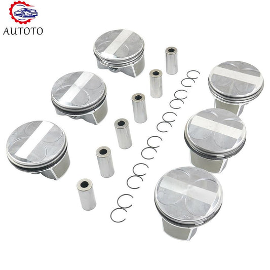 6PCS Pistons Rings Set A2720301018 A2720304017 for Mercedes-Benz W204 W211 R171