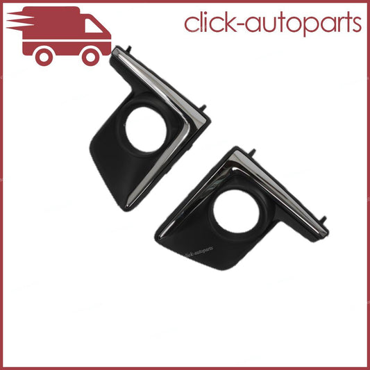 RightLeft Chrome Fog Driving Light Lamp Bezel for Subaru Crosstrek 2016-2018
