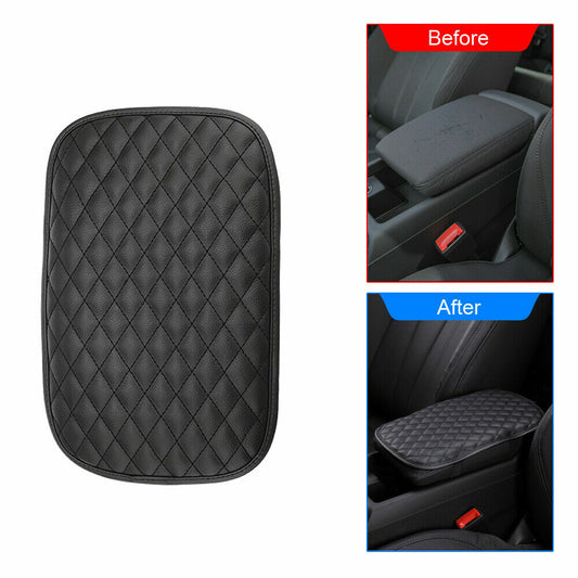 PU car armrest mat protective cover, center console box backrest cushion protective accessories for cars
