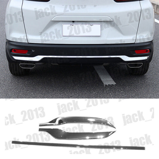 For 20-22 for Honda CR-V CRV Chrome steel Rear Lower Bumper Lid Cover Protector Trim