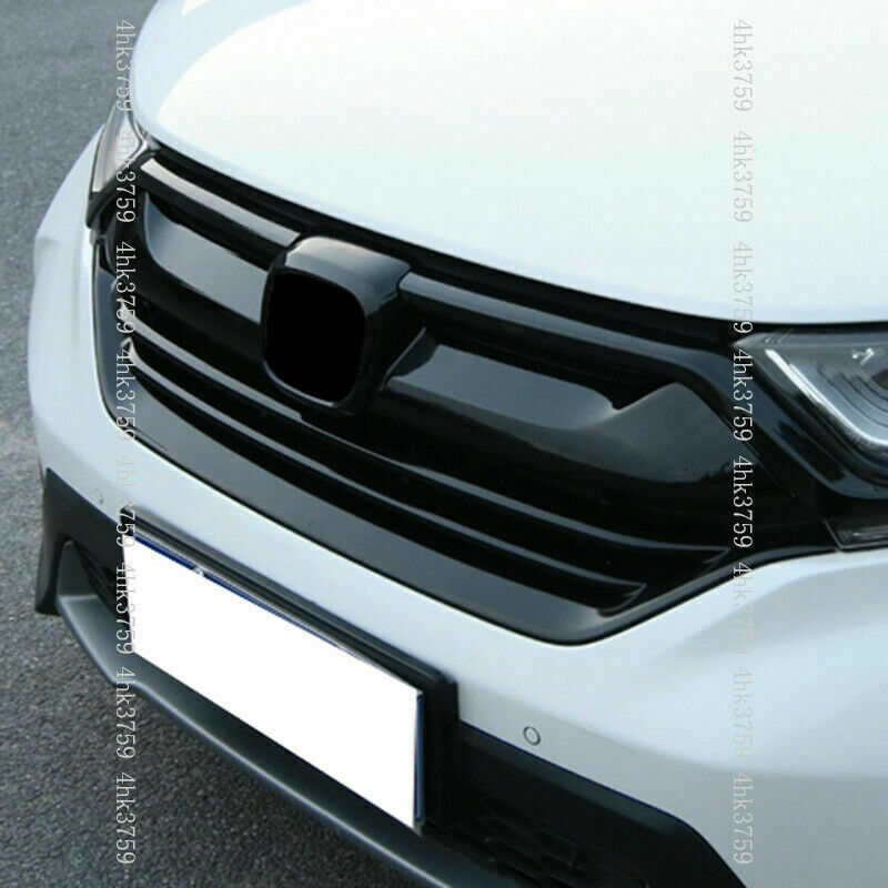 Glossy Black Lip Front Grille Cover Moulding Trim for Honda CR-V CRV 2020-2022