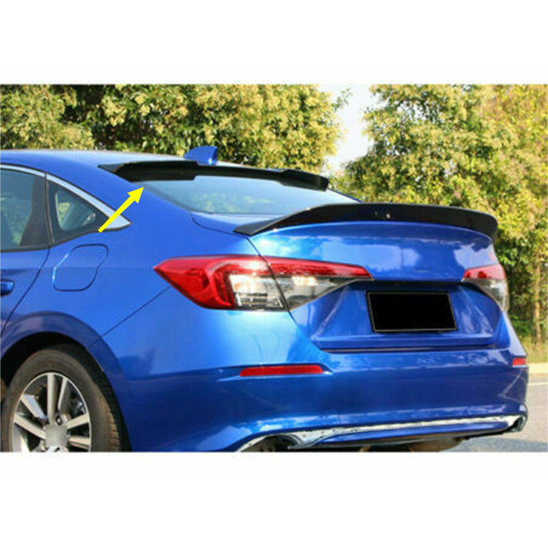 for Honda for Civic 2022-23 Sedan Carbon ABS Roof Spoiler Rear Window Splitter Wing