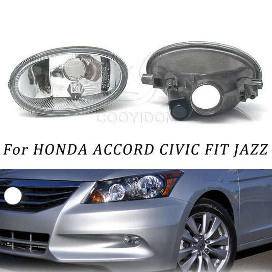 1 Pair Front Fog Lights FogLamp Assembly for HONDA ACCORD for CIVIC FIT JAZZ