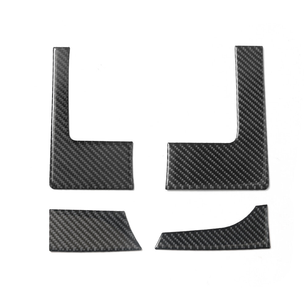 4Pcs Carbon Fiber Speedometer Dashboard Cover Trim for Dodge for RAM 1500 2009-2012
