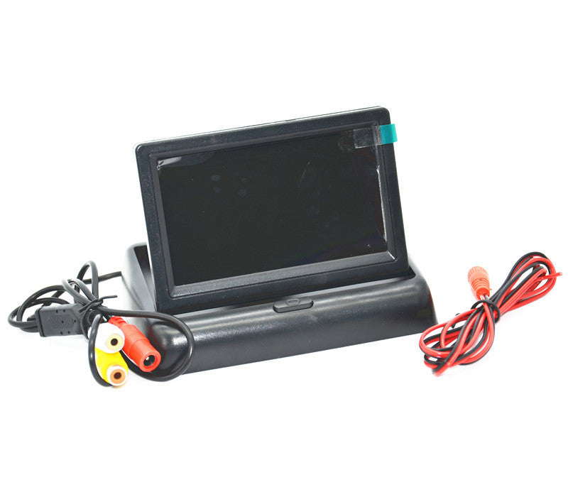 Car Rear View Night USE 4LED Camera 4.3 LCD Foldable Display Monitor